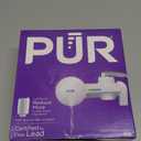 PUR Horizontal Faucet Mount Water Filtration System with Lead Reducing Filter for Cleaner, Filtered Tap Water, Lasts 100 Gallons, Sink Water Filter, Fits Most Kitchen or Bathroom Faucets, White