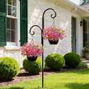 Artificial Fake Flowers Plants for Outdoors, 12 Bundles Multicolor Silk Faux Flower Spring Summer Decoration, UV Resistant No Fade Artificial Outdoor Plant for Home Planter Porch Patio Yard Decor