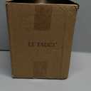 LE TAUCI Utensil Holder, 7.3"+5.4" Ceramic Kitchen Utensil Holder for Countertop, Large Cooking Utensil Crocks for Kitchen Counter, Morden Utensil Organizer for Spatula, Set of 2, Glaze Marble Gray