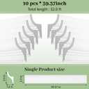 10-Pack 39.37″(Total 32.8 Ft) White Ceiling Crown Molding Trim with LED Duct Kit Decorative Ceiling Crown Moulding Trim,Installed with Glue (Not Included)