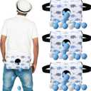 4 Sets Baby Shower Game Blue Elephant Shaking Swing Balls Included 4 Shake Box & 4 Belt & 80 Ball Funny Adult Novelty Twerk Activities Gender Reveal Games Party for Outdoors Indoors