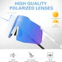 suoso Sports Cycling Sunglasses for Men: Lightweight UV Protection Polarized Sun Glasses for Youth Baseball Softball Running