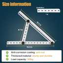JAOTREL Solar Panel Mount, 16 in with Foldable Tilt Legs Adjustable Solar Panel Tilt Mount Brackets Set Installed on, Roof, Boat,Ieal for 180 200 300 400 Watt for Roof