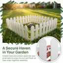 Kisangel 4pcs Tortoise Enclosure Fence Panel, Plastic Pet Fence Barrier for Small Animals Guinea Pigs Reptiles Outdoor Garden Backyard Set