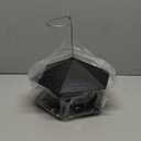 Jealoeur Bird Feeders for Outdoors Hanging Bird Feeder Wild Birds Seed, Black