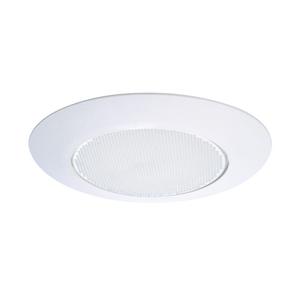HALO 70PS Recessed Light Trim with Frosted Albalite Lens, White, 6 in.