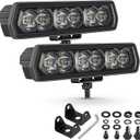 2PCS 6 Inch LED Pod Lights 120W - Spot Beam LED Light Bar, IP68 Waterproof 6 Inch LED Fog Lights, Driving Ditch Lights for Offroad Truck Pickup Jeep Wrangler Chevy Ram ATV UTV Boat | 2PCS 6 Inch CREE LED Pod Lights Spot Beam Driving Ditch Lights IP68 Waterproof Work Lights Ditch LED Pods for Truck SUV UTV