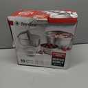 Stainless Steel Mixing Bowls Set with Lids, Home Kitchen Cooking Essentials Household Must Haves for Baking, 5 Pieces (Silver)