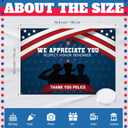 3 x Large Police Party Decorations Police Appreciation Banner Backdrop 7 x 5 ft Thank You Gifts Policeman Retirement Birthday Graduation Party Decorations