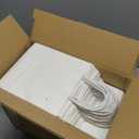 TOP-Pindu 30 White Paper Bags with Handles - Craft Party Bags for Birthday, Size 21 * 11 * 27cm
