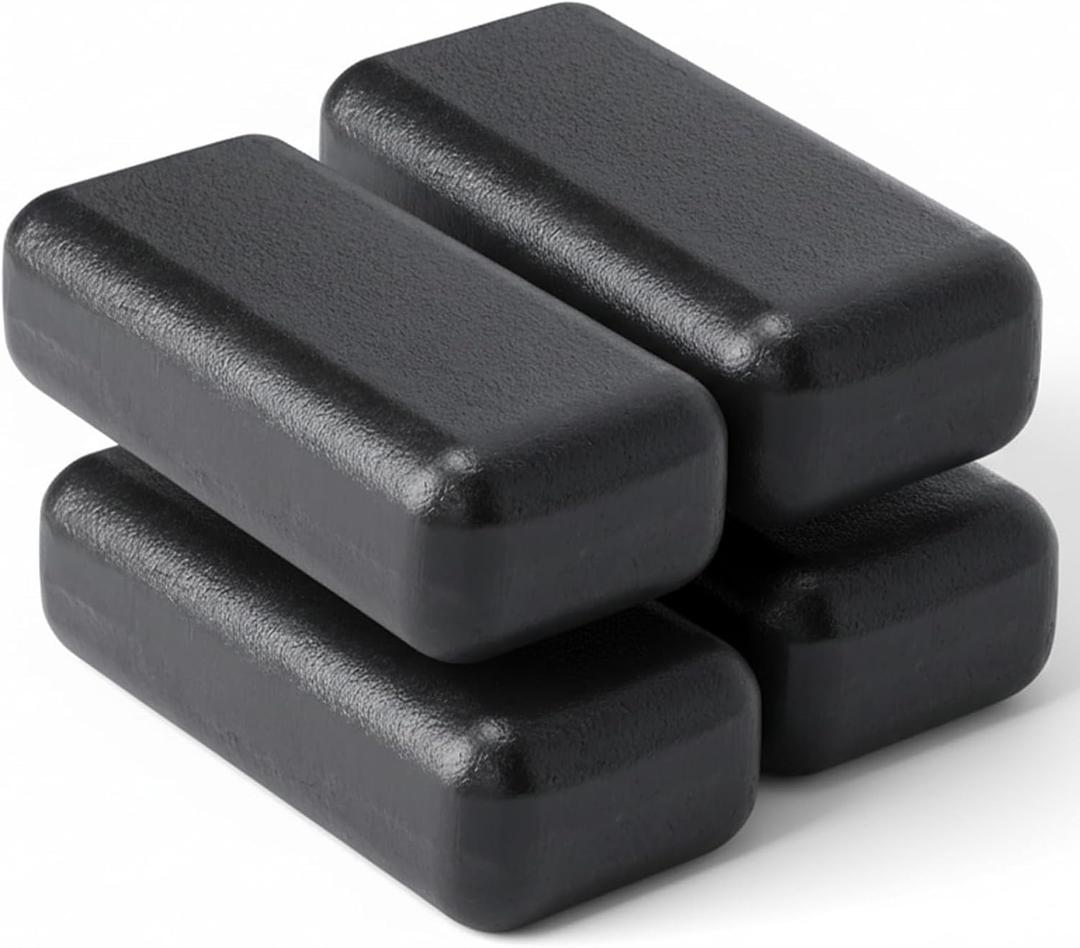 20 Pack Of Solid Cast Iron Weight Blocks, Black ((10) 1.5 lb bricks and (10) 3 lb bricks) 