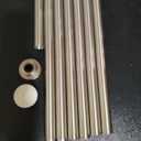 Stainless Steel Tube Silver, Pack of 7