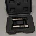 DKIBBITH 2-Piece Pipe Extractor and NPT Tap Set 1/2" - Heavy Duty Carbon Steel Tools for Removing Broken Threaded Pipes & Cutting Accurate NPT Threads - Plumbers Mechanics DIY with Storage Case.