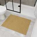 Bathroom Rugs Cream Ottomanson 2-Piece Shag Bath Rug Set - Non-Slip Cream ( 16x24" + 20x30")