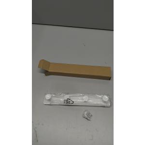 Small Coat Rack Wall Mounted, White Coat Hooks Adhesive & Screw in, Stainless Steel Door Hooks for Hanging Hat Towels Clothes, Hook Rail with 4 Round Hangers (White, 4 Hooks)