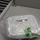 Pmssypl 4 airtight glass lunch boxes with lids, glass food storage containers, and airtight lunch boxes that can be used in the microwave, refrigerator, and dishwasher. (Transparent white)