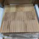 Wood Nightstand with Charging Station, Fluted Bedroom Nightstand, Bedside Table Chest, 25.4'' H X 19.7'' W X 15D''