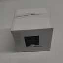 U-QE 100 Pieces Clear Plastic Plates - 7 Inch Plastic Dessert Plates Disposable - Washable & Reusable - Premium Hard Clear Fancy Disposable Heavy Duty Cake Platos for Party, Weddings and Events