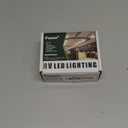 Facon 12Volt Touch Double Dimmer Switch,100W Max, PWM Wall Mount Dimmer Switch, Use with 12V LED Lights, Incandescent and Halogen Bulbs for RV, Camper, Marine, and Strip Lights (Double) (Black)