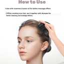 Hair Scalp Massager -Sonic Scalp Scrubber with Soft Silicone Bristles for Hair Growth & Dandruff Removal, IPX6 Waterproof Hair Shampoo Brush for Scalp Exfoliator (White)