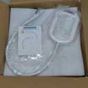 Voncerus LED Desk Lamp with Clamp, Eye-Caring Clip on Lights for Home Office, 3 Modes 10 Brightness, Long Flexible Goose-Neck, Metal, Swing Arm Architect Task Table Lamps with USB Adapter, White (S1 White and Silver)