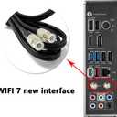 WiFi 7 Antenna 2.4/5/6GHz for MSI MAG X870 X870E B860 B850 Z890 Z790 TOMAHAWK/B850M B860M Mortar WiFi,MEG Z890 GODLIKE/ACE,Z790 GODLIKE MAX,X870E,MPG Z890 Z790 X870E WiFi7 Gaming Motherboard Antenna