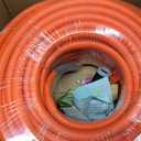 SPECILITE Garden Water Hose 200 ft x 5/8 in Heavy Duty, Flexible and Lightweight, Burst 600 psi, Kink-less Hybrid Rubber Pipe for Backyard, 3/4'' Brass Fittings, Orange