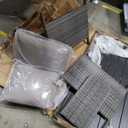 IDEALHOUSE 7 Pieces Outdoor Dining Set,Patio Sectional Sofa Conversation Set All Weather Wicker Rattan Couch Dining Table & Chair with Ottoman (Grey Rattan + Grey Cushions)