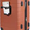 Wrangler Smart Spinner Hardside Luggage, 22-Inch Carry-On, Burnt Orange