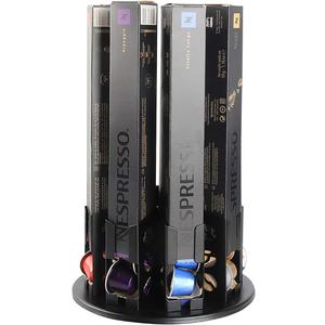 FlagShip Nespresso Pod Holders Storage Carousel Coffee Nespresso Original Line Capsules Holder Coffee Capsules Holder Organizer Stand Small 80 Pods Originalline