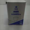 Clear Hard Plastic Cups/Tumblers [9 oz. Squat - 200 Count] Small Disposable Party Cocktail Glasses
