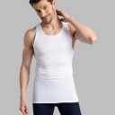 Fruit Of The Loom Mens Sleeveless Tank A-shirt, Tag Free & Moisture Wicking, Ribbed Stretch Fabric Underwear, 5 Pack - White, Medium US