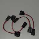 HiSport Injector Adaptors Plugs Connectors EV6 to EV1 Harness PnP Adapter Wiring Harness for Fuel Injector adapter 4Pcs