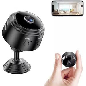 TECHNOVIEW Mini HD Wireless Video Audio Recording WiFi Cam Watch Live View Full HD 1080P CCTV WiFi IP Camera with Night Vision Indoor, Supports Upto 64 GB Card not Included (Battery Operated)