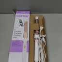 Conair Double Ceramic 1-Inch Curling Iron, 1-Inch Barrel Creates Classic Curls, Hair Curler for Use on Short, Medium, & Long Hair, White/Rose Gold