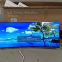LG 34SR63QA-W 34 inch Smart Curved Monitor with Streaming TV, QHD 1440p, UltraWide Screen, USB Type-C 65W PD, 1800R, webOS, HDR10, 100Hz, Built-in Speaker, AirPlay2, Screen Share, Bluetooth, White