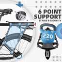 West Biking Bike Rack, 220Lb Weight Capacity, Universal and Adjustable, Upgraded Clamp Range of 1.8–2.75 CM, Rear Bike Rack with Fenders, Suitable for e-Bike Luggage Racks