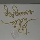 Hicarer Hello Gorgeous Metal Wall Art Decor Minimalist Decoration Metal Hello Gorgeous Decorative Sign for Living Room Office Bedroom Hotel Home Wall Decoration(Gold,Classic Style)