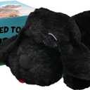 Original Snuggle Puppy Toys - Heartbeat Puppy for Dogs - Pet Anxiety Relief and Calming Aid - Comfort Dog Toys for Behavioral Training (Pack of 1, Black)