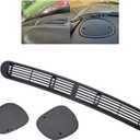 ECOTRIC Dash Defrost Vent Cover& Speaker Grill Set Compatible with 1998-2005 Chevy Chevrolet S10 GMC Jimmy Sonoma Oldsmobile Bravada Blazer (2 Packages)