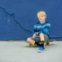 For Bare Feet NHL Unisex Kids Nhl Mvp Crew Sock Youth (Black)