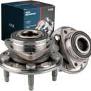 KAX 513288 Pair Front/Rear Wheel Bearing and Hub Assembly fit for 2010-2017 Chevy Equinox,for 2013-2015 Chevy Malibu,for 2010-2017 Terrain,5 Lug w/ABS