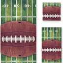 Oyihfvs Grunge American Football On Green Field Set of 3 Highly Soft Absorbent Towels 1 Bath Towel 1 Hand Towel 1 Face Washcloth for Spa Bathroom Hotel Kitchen Beach Gym (Multi 8)
