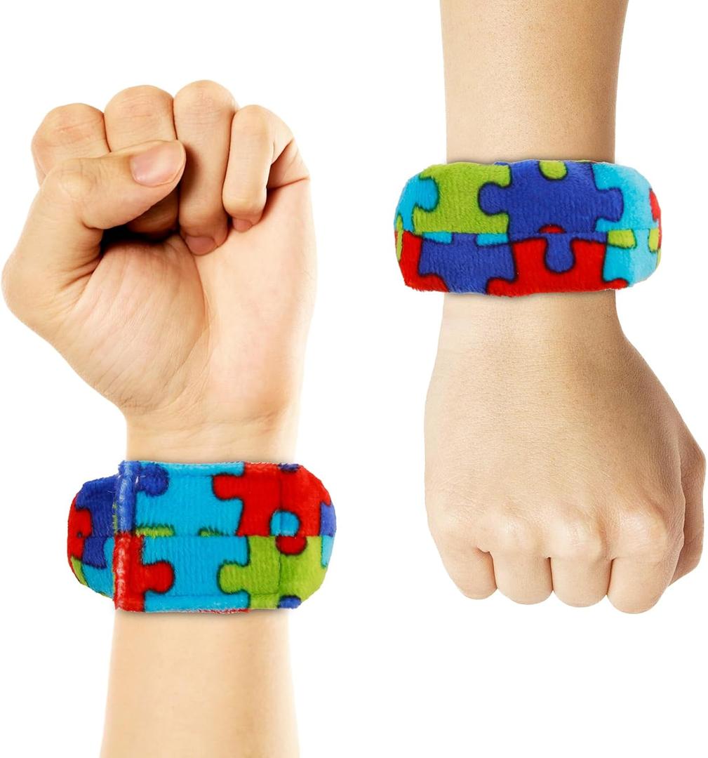 2 Pack Sensory Weighted Bracelets with Deep Pressure Input for SPD ADHD and Autism, Increase Hand Stability and Focus, Thoughtful Autism Sensory Products