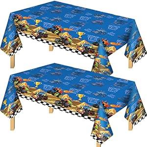 Juexica 2 Pcs Tablecloth Truck Birthday Party Supplies Truck Table Cover Plastic Disposable Theme Table Cloth Cars Theme Decorations for Kids Juexica 2 Pcs Tablecloth Truck Birthday Party Supplies Truck Table Cover Plastic Disposable Theme Table Cloth Cars Theme Decorations for Kids
