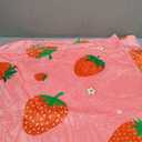 Wajade Kids Pink Strawberry Throw Blanket for Girls Teens Women Soft Fuzzy Flannel Bed Blanket for Kids Adults Plush Christmas Birthday Gifts 50”x60”