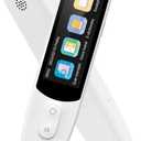 Pen Scanner, Text to Speech Device for Dyslexia, OCR Digital Highlighter Reader Pen, Exam Reading Pen, Bluetooth Langage Translator, No Monthly Fee (White)