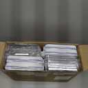 Delamu 2-Tier Multi-Purpose Bathroom Under Sink Organizers and Storage, Stackable Kitchen Pantry Organization, Pull Out Medicine Cabinet Organizer with Movable Dividers, White, 4Pack