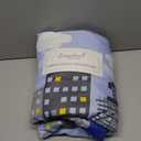 EVERYDAY KIDS 4 Piece Toddler Bedding Set - Under Construction - Includes Comforter, Flat Sheet, Fitted Sheet and Reversible Pillowcase