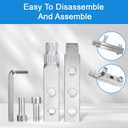 3 x Premium Easy-Out Stripped Screw Extractor Set High-Quality Carbon Steel Tool Set, Suitable for 1/2" to 1" Damaged Screws, Broken Water Pipes and Bolts, an All-in-One Removal Tool Set